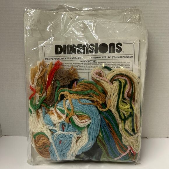 Vintage Dimensions Needlepoint Kit 2421"Peppercricket Antiques" Charles Wysocki - Picture 5 of 9